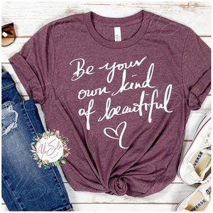 Be Your own Kind of Beautiful Heather Olive Tshirt Unisex Short Sleeve tee